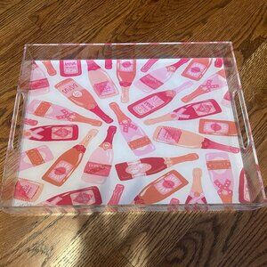 Pink Champagne Acrylic Tray